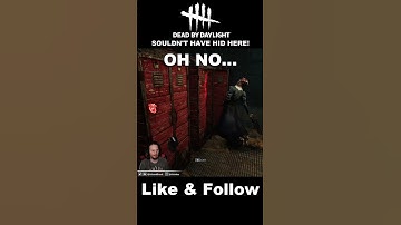 Trying to hide from The Nurse in Dead by Daylight