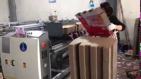 YIKE GROUP Double Pieces Type Carton Folder Gluer Machine/ Two Pieces Carton Folding Gluing Machine