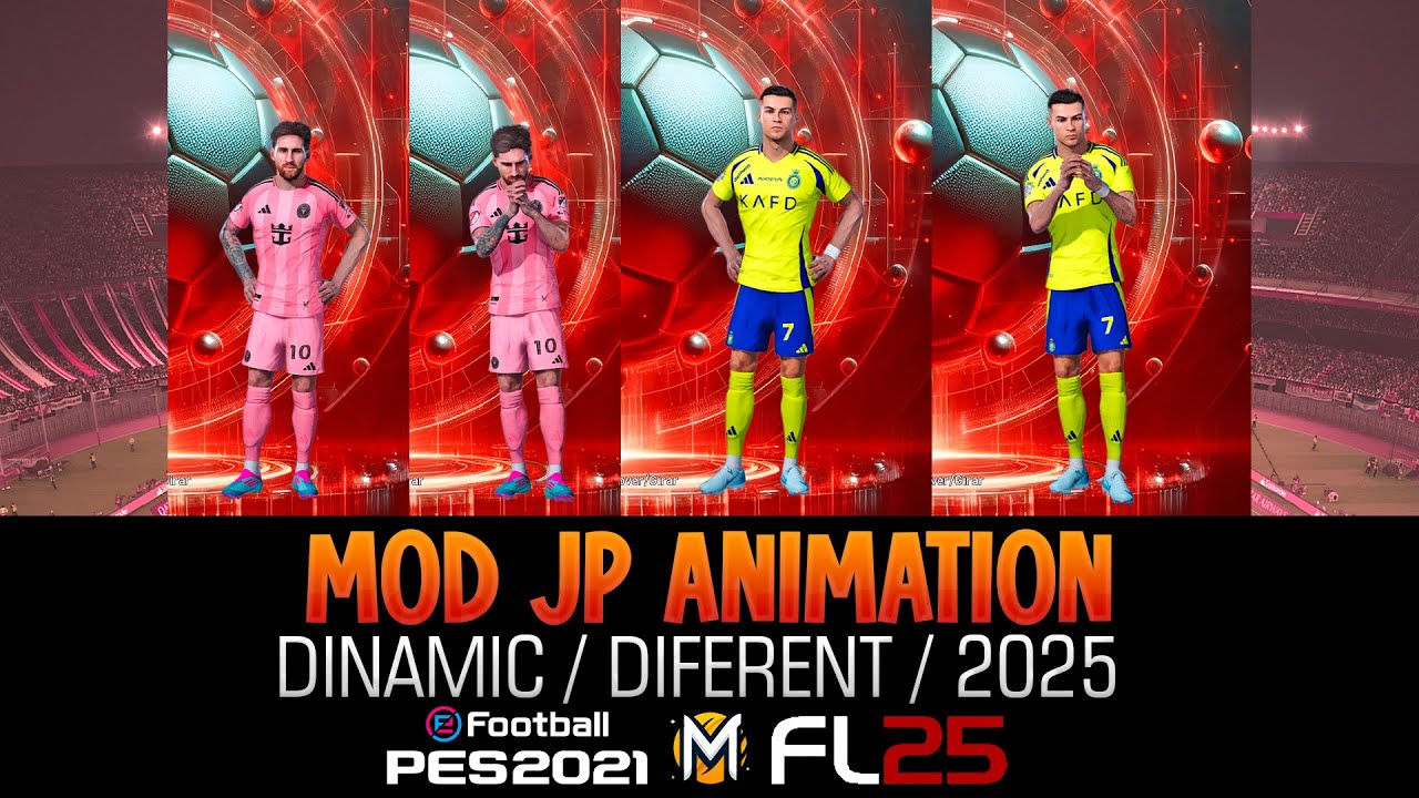 MOD de ANIMACIÓN de los JUGADORES PES 2021 & FOOTBALL LIFE 25 - YouTube