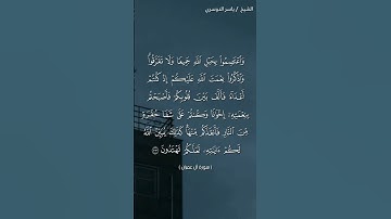 سورة آل عمران ( ١٠٢ - ١٠٣) / ياسر الدوسري