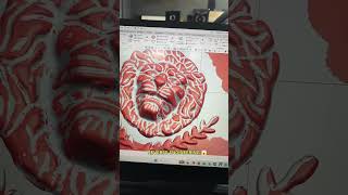 REVERSE ENGINEERING SE BANAYA 3D lion 🦁😱#3dprinting #solidworks #nxcad #lion #lions #3d #art #viral