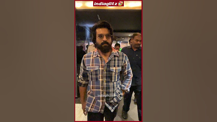 Global Star Ram Charan Snapped at Game changer Trailer Launch Event #ramcharan #gamechanger