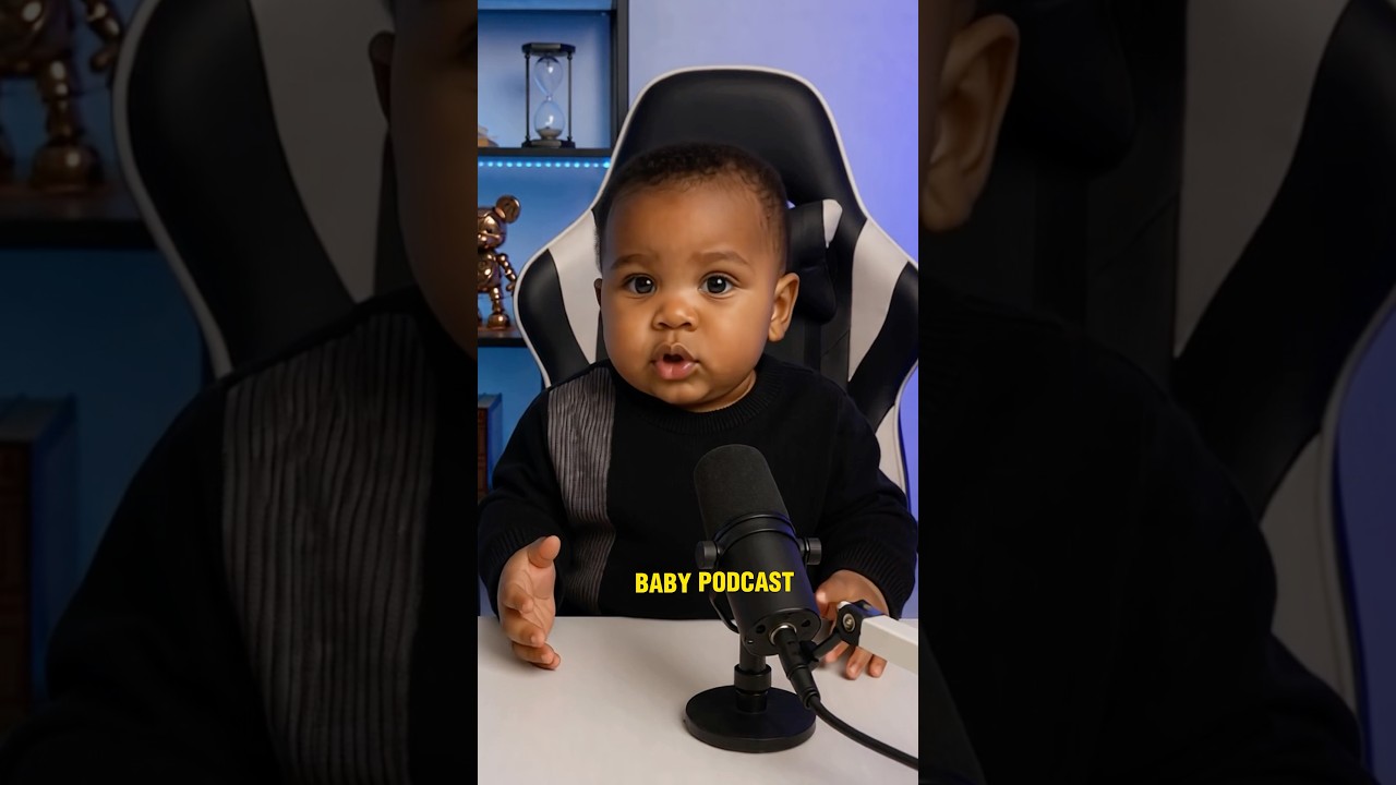 Create viral AI baby podcast videos in less than 60 seconds