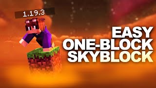 HOW TO INSTALL OneBlock SKY BLOCK Map for Minecraft 1.19.3 ! Download and  Play - YouTube