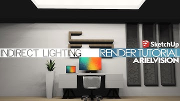 Sketchup Rendering - Adding Indirect Lighting (Using Arielvision)