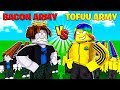 I made a TOFUU ONLY ARMY and fought a MAX ARMY.. (Roblox)