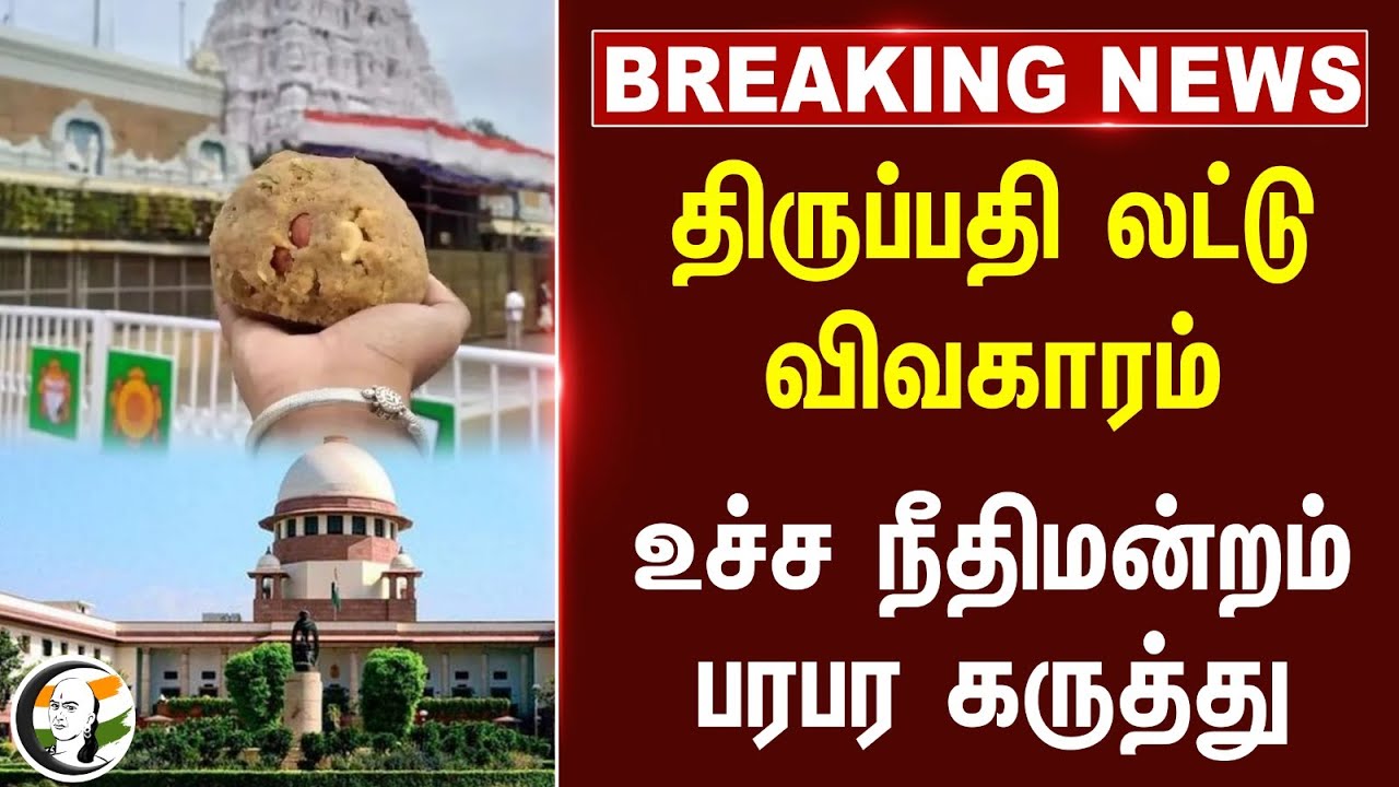🔴#BREAKING : Supreme Court on Tirupati Laddu issue | Andhra Pradesh Government | TDP | YSR Congress