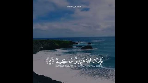 ومن يتوكل على الله فإن الله عزيز حكيم سورة الأنفال بصوت القارئ ياسر الدوسري حالات واتس اب دينيه