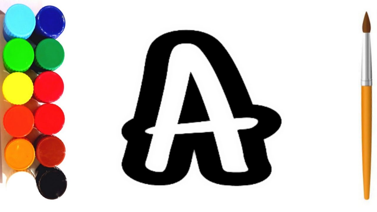 How to Draw ABC Alphabet For Kids Step By Step Coloring | Draw ...
