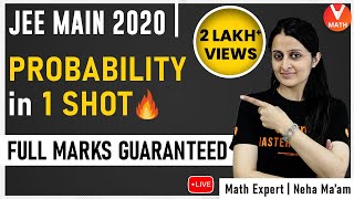 Probability IIT JEE in 1 Shot By Neha Ma'am | IIT JEE  Main Maths Super Revision | Vedantu Math