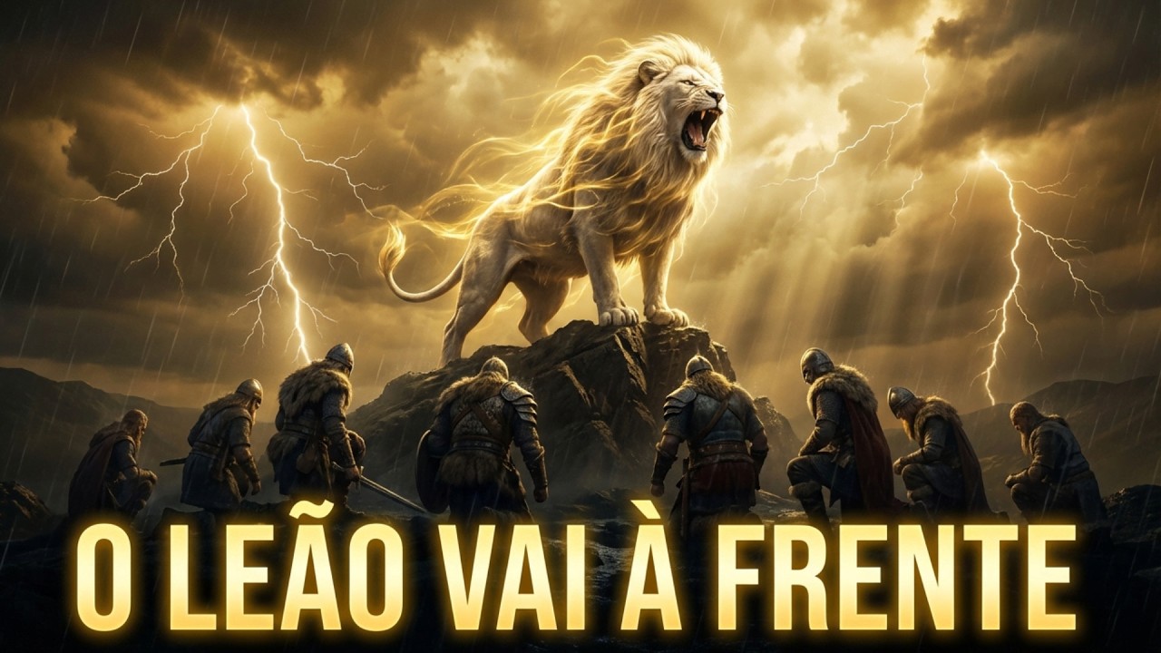 O LEÃO VAI À FRENTE 🦁🔥 | Louvor Viking Profético de Guerra Espiritual