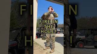 FIRE IN THE HOLE! EOD tech clears the range. #usarmy #goarmy #eod #goeod #military #armyofficers
