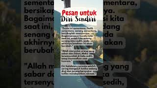 Pesan untuk Diri Sendiri || #shorts #dakwah