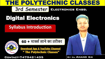 Digital Electronics (3rd Semester) || Introduction || Syllabus || SBTE EXAM || Anand Sir ||