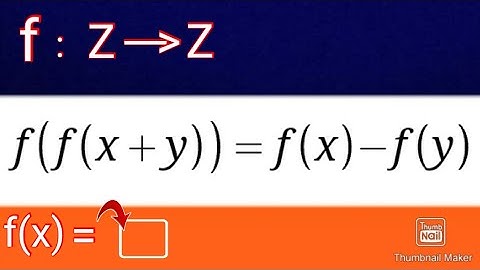 amazing functional equation
