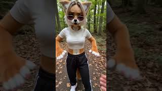 Encountering a wild fox! (GONE WRONG) #fyp #fox #funny #forest #memes