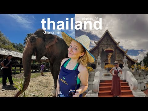 thailand vlog 🐘| elephant sanctuary, cooking class, temple visits, thai food