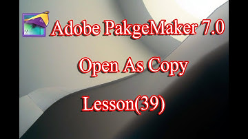 How To Make Open As Copy In Adobe PageMaker 7.0 Lesson (39)| Myanmar Lesson