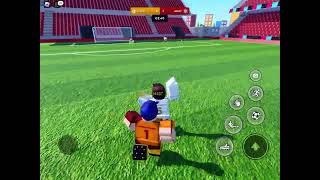 Playing super league soccer in Roblox