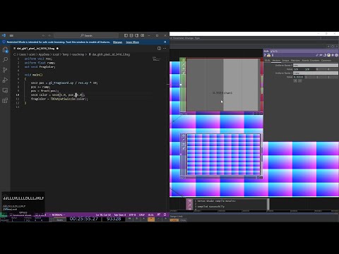 Drawing grid gradation with fract() | GLSL TOP in TouchDesigner