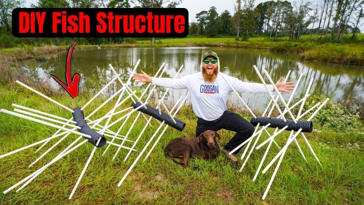 Building HUGE DIY Fish Structure for My BACKYARD Pond!!! 