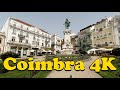 Walk around Coimbra Portugal 4K.