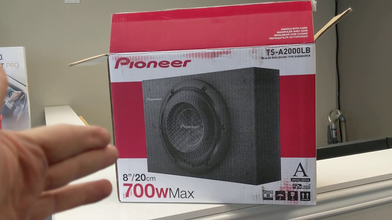 smallest subwoofer? Pioneer TS-A2000LB 8" Subwoofer - YouTube