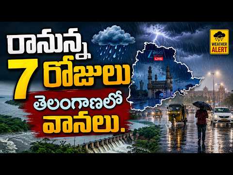 LIVE: Heavy Rains In Telangana | Weather Updates | రానున్న 7 రోజులు తెలంగాణలో వానలు | ZEE News - ZEE24TELUGUNEWS