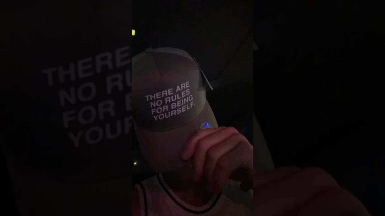 There are no rules for being yourself 