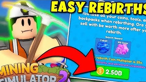 How to rebirth Fast in Mining Simulator 2!