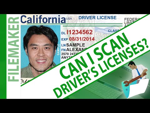 Can I Scan Driver's License? - Try FileMaker Video Series - FMTraining.TV