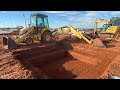 How to dig an elevator pit, efficiently. Backhoe basics. #backhoe #digginok #mbga #howtobackhoe