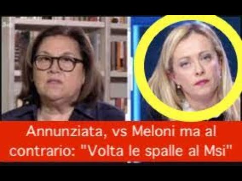 Annunziata, vs Meloni