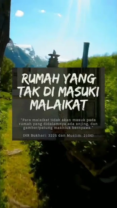 Story wa 30 detik || Rumah yang tak dimasuki Malaikat... !! #shorts