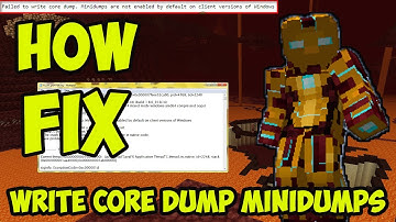 How to fix Failed to write core dump Minidumps are not enabled by default on client versions (2025)