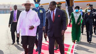 Museveni arrives in Kenya to meet President William Ruto on strengthening bilateral relations