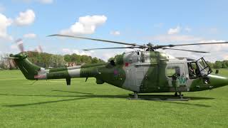 Restored Westland Lynx helicopter  First airshow display.