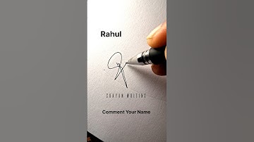Letter R unique signature idea | Rahul | #shorts