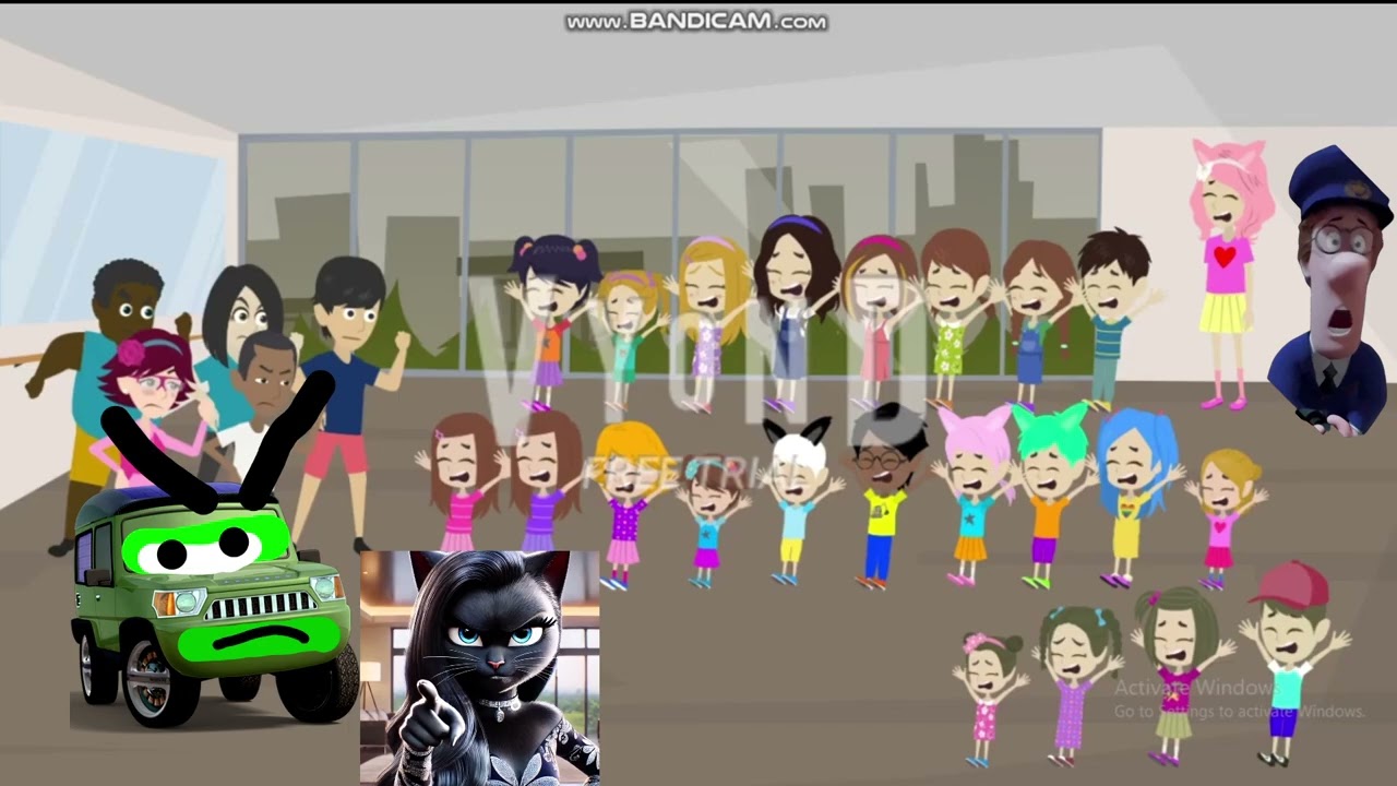 Miles Axlerod And The Gorillas Beats Up Penelope, Molly, And Their friends/Grounded