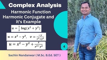 Harmonic Function | Harmonic Conjugate Function and its Examples By Sachin Nandanwar