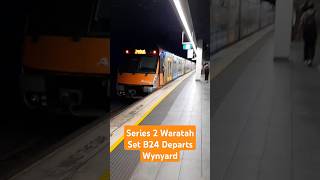 Series 2 Waratah Set B24 Departs Wynyard