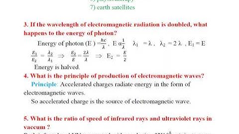 ELECTROMAGNETIC WAVES  // VERY SHORT ANSWER QUESTIONS // PHYSICS SECOND YEA TS ANS AP SYLLABUS //