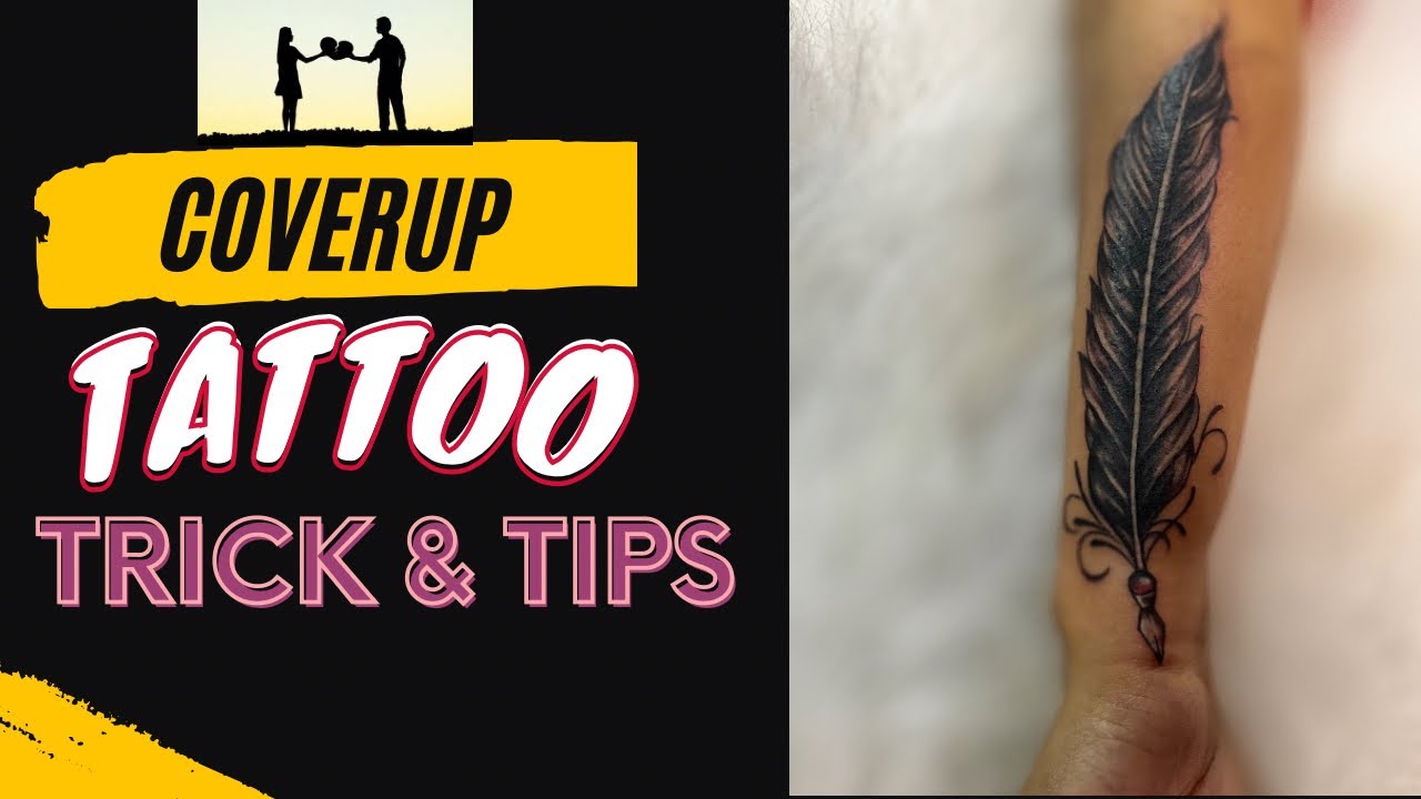 Cover up tattoos designs | coverup tattoo with feather 