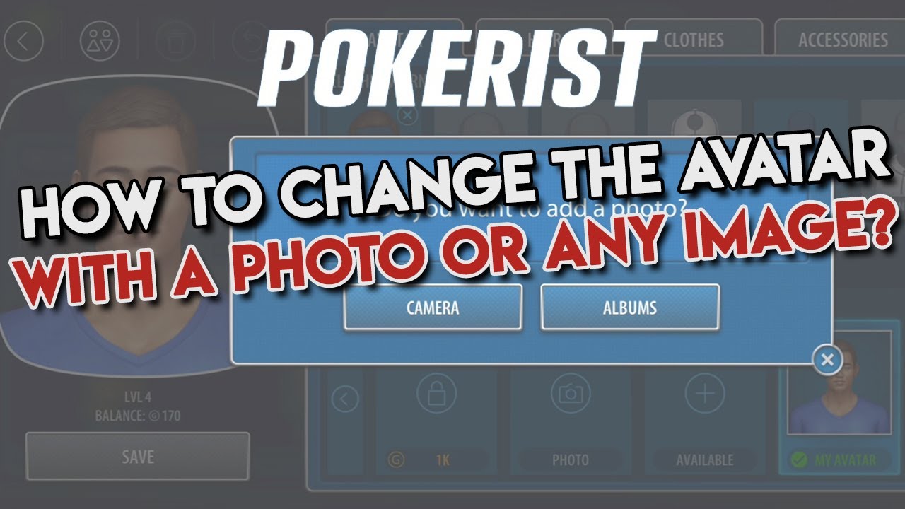 Pokerist How to Change Avatar with Photo or Selfie or any Picture [Tutorial] - YouTube