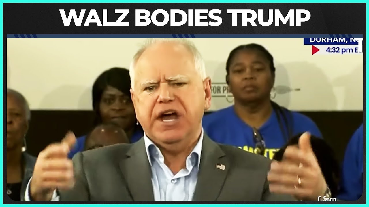 Tim Walz BLASTS Trump’s Phony Alignment With The Working Class
