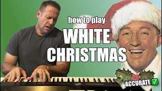 Play White Christmas Today On The Piano - Full Play Through With Tutorial - Easy Lesson