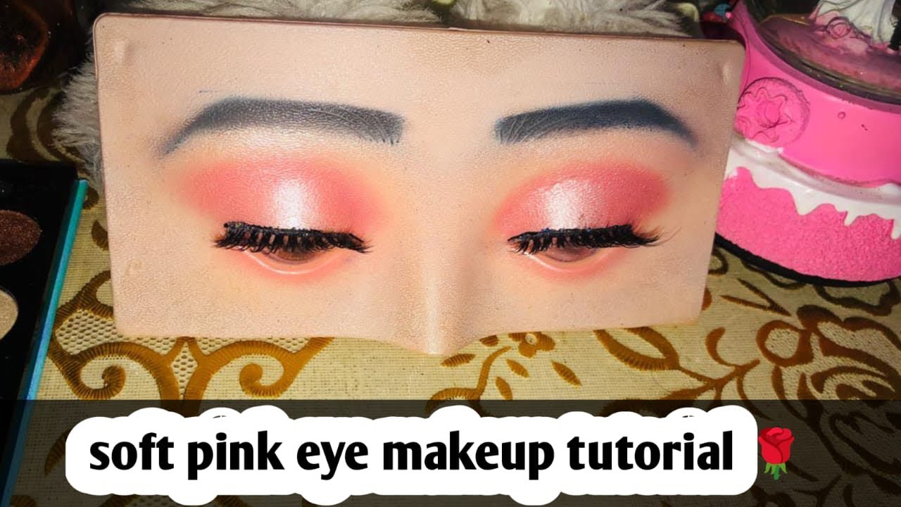 Soft pink eyes makeup tutorial step by step full eyes makeup look ...