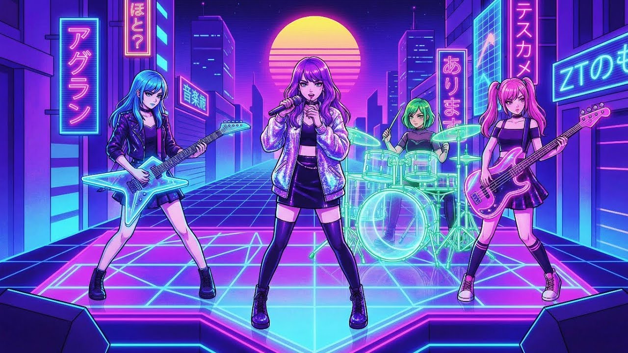 Midnight Arcade Hearts - Mysterycleysound (Music Video)