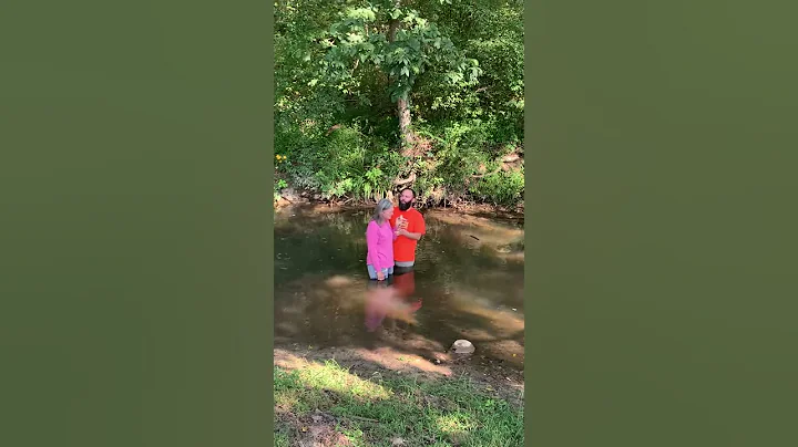 Susan Wray gets baptized