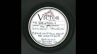 Bert Lown And His Hotel Biltmore Orch - Please Don't Talk About Me When I'm Gone (take 1, unissued)